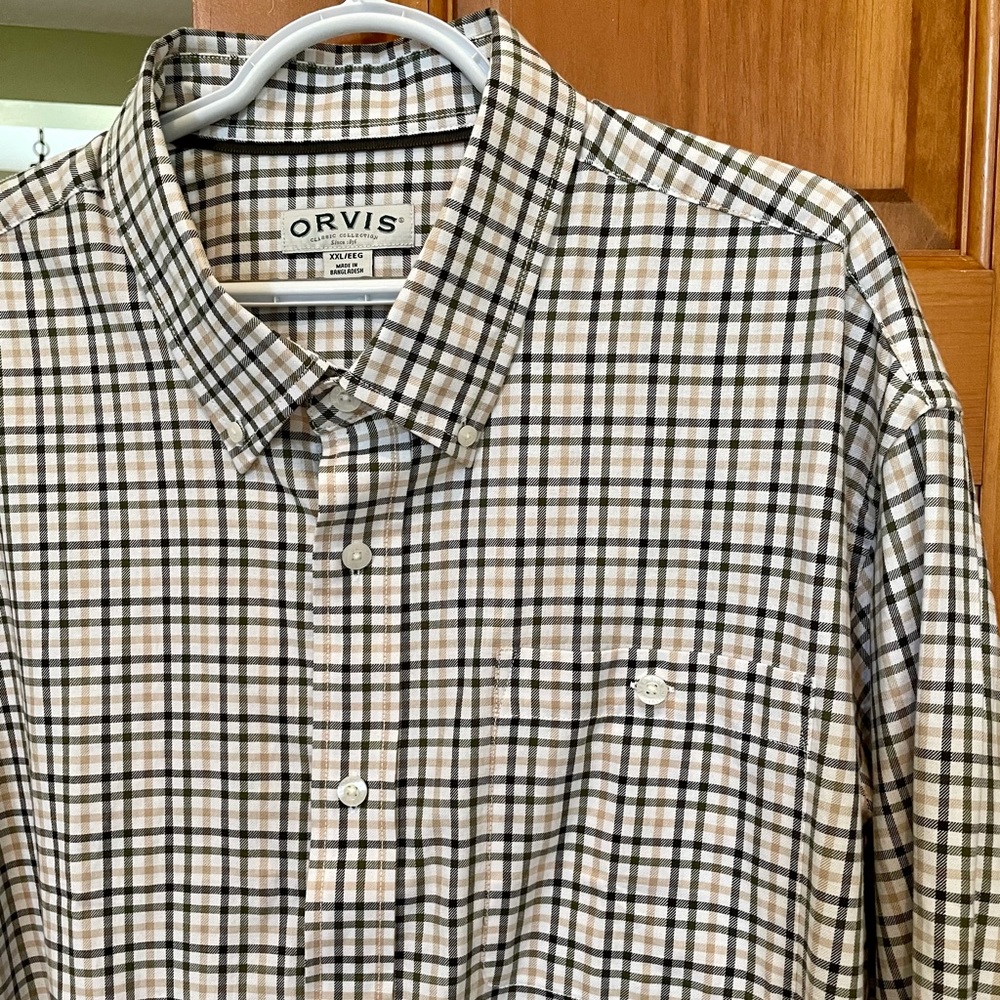 XXL Orvis Classic Collection Plaid Button-Down